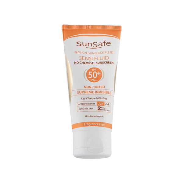 فلوئید ضد آفتاب SPF50+ فیزیکال سان سیف