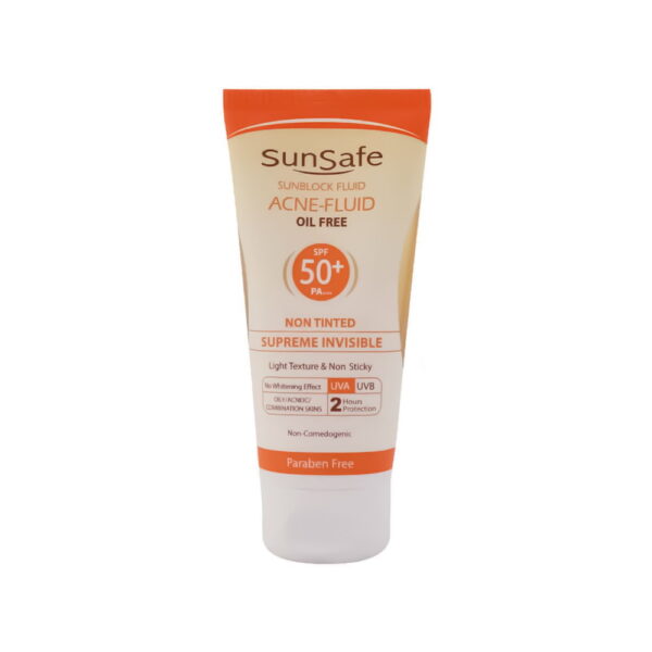 فلوئید ضد آفتاب فاقد چربی SPF50 سان سیف