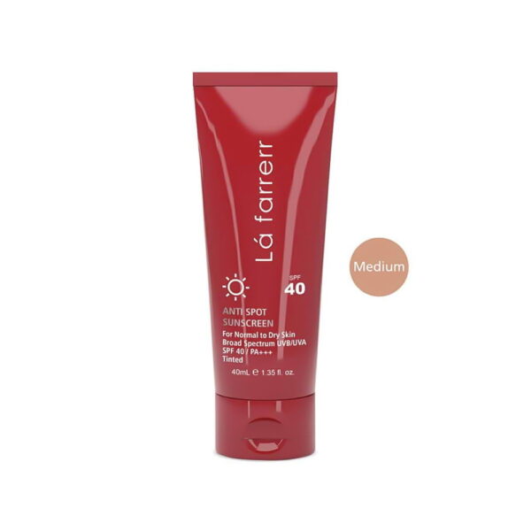 کرم ضد آفتاب رنگی SPF40 پوست خشک و معمولی لافارر
